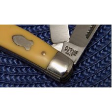 Schrade NY USA 881Y Yellow Stockman Knife - NIB Schrade NY USA 881Y Yellow Stockman Knife - NIB