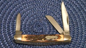 Schrade + USA 807UH Uncle Henry Staglon Jr. Stockman Knife
