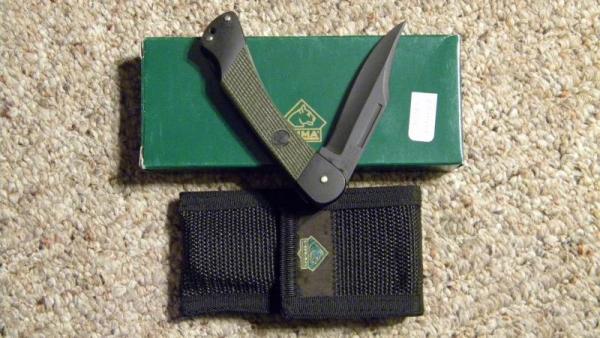 Puma Germany Stainless 230365 Commando Lockback Knife and Pouch c.1995 - NIB Puma Germany Stainless 230365 Commando Lockback Knife and Pouch c.1995 - NIB