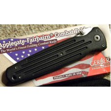 Gerber USA Model 05790 Applegate Fairbairn Combat Folding Knife and Pouch - NIB