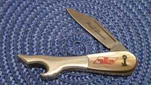 Taylor Cutlery Japan Abalone Pearl Dancers 1982 World's Fair Leg Knife