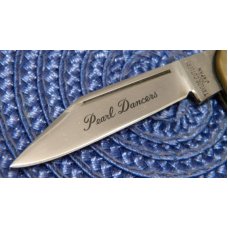 Taylor Cutlery Japan Abalone Pearl Dancers 1982 World's Fair Leg Knife Taylor Cutlery Japan Abalone Pearl Dancers 1982 World's Fair Leg Knife