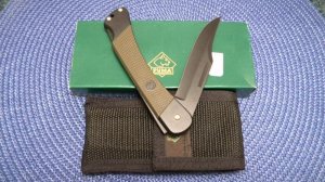 Puma Germany Stainless 230370 Stealth Lockback Knife and Pouch c.1995 - NIB