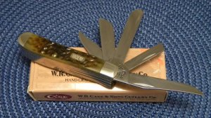 Case XX USA 3 Dot (1997) Green Bone 6507 SS 5 Blade Mini Trapper Knife - NIB