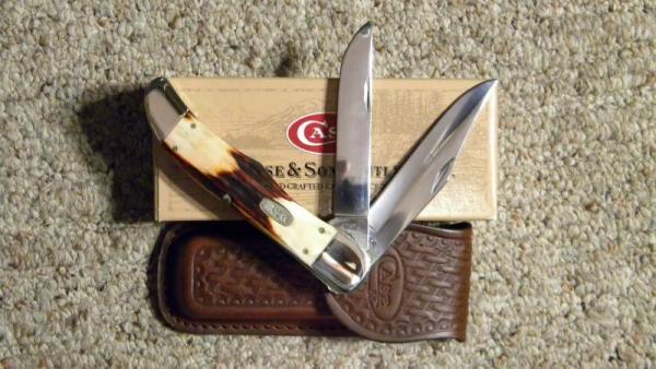 Case XX USA 4 Dot (1996) Red Stag R5265 SS Folding Hunter Knife & Pouch - NIB Case XX USA 4 Dot (1996) Red Stag R5265 SS Folding Hunter Knife & Pouch - NIB