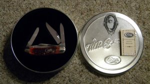 Case XX USA 2002 Cranberry Bone 65039 SS 5 Blade Sowbelly Knife - NIB