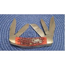 Case XX USA 2002 Cranberry Bone 65039 SS 5 Blade Sowbelly Knife - NIB Case XX USA 2002 Cranberry Bone 65039 SS 5 Blade Sowbelly Knife - NIB