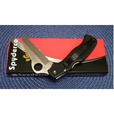 Spyderco VG-10 Seki-City Japan C45SBK Serrated 79mm Rescue Tactical Lockback Knife - NIB