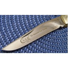 Case XX SS USA 1983 Second Cut Stag Engraved Bolsters New Grind Knife Set Case XX SS USA 1983 Second Cut Stag Engraved Bolsters New Grind Knife Set