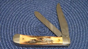 Case XX SS USA 4 Dot (1986) Stag 5254 Trapper Knife
