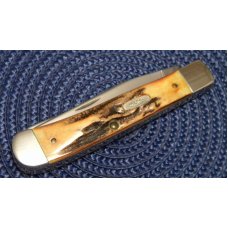 Case XX SS USA 4 Dot (1986) Stag 5254 Trapper Knife Case XX SS USA 4 Dot (1986) Stag 5254 Trapper Knife