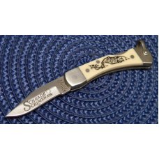 Schrade + USA 511SC Scrimshaw Mini Folding Lockback Knife c. 1986 - NIB Schrade + USA 511SC Scrimshaw Mini Folding Lockback Knife c. 1986 - NIB