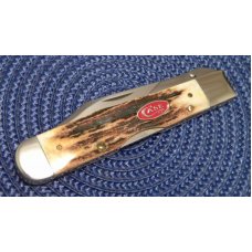 Case XX USA 2007 Stag 5111 1/2 L SS Red Shield Cheetah Swing Guard Lockback Knife Case XX USA 2007 Stag 5111 1/2 L SS Red Shield Cheetah Swing Guard Lockback Knife