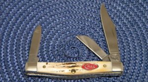 Case XX USA 2007 Stag 5344 SS Red Shield Stockman Knife