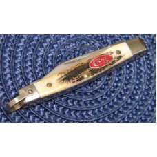Case XX USA 2007 Stag 5233 RSC SS Red Shield Pen Knife w/Scissors Case XX USA 2007 Stag 5233 RSC SS Red Shield Pen Knife w/Scissors