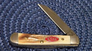 Case XX USA 2007 Stag 51154 W SS Red Shield Wharncliffe Tiny Trapper Knife