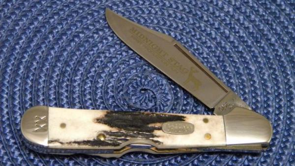 Case XX USA 1997 Midnight Stag 51549L SS First Production Run Copperlock Knife - SFO Case XX USA 1997 Midnight Stag 51549L SS First Production Run Copperlock Knife - SFO