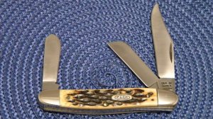 Case XX Bradford, PA USA 1992 Bone 6347 HP SSP Stockman Knife