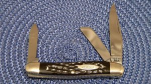 Case XX USA 7 Dot (1973) Bone 6318 HE Stockman Knife