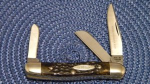 Case XX Stainless USA 3 Dot (1977) Bone 6318 HP SSP Tested XX Razor Edge Stockman Knife