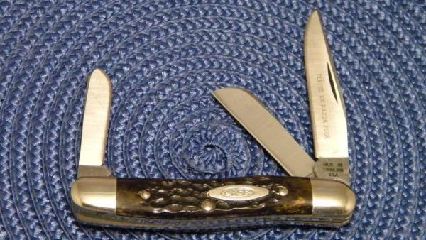 Case XX Stainless USA 3 Dot (1977) Bone 6318 HP SSP Tested XX Razor Edge Stockman Knife Case XX Stainless USA 3 Dot (1977) Bone 6318 HP SSP Tested XX Razor Edge Stockman Knife