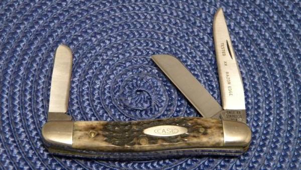 Case XX Stainless USA 1 Dot (1979) Bone 6318 HP SSP Tested XX Razor Edge Stockman Knife Case XX Stainless USA 1 Dot (1979) Bone 6318 HP SSP Tested XX Razor Edge Stockman Knife