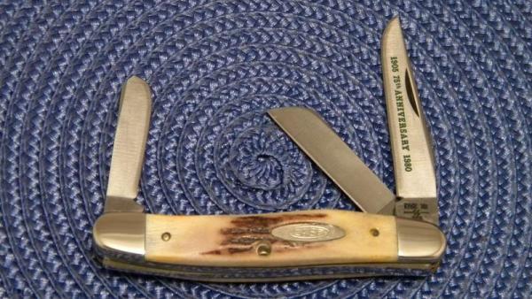 Case XX SS USA 5318 HP SSP 10 Dot (1980) 75th Anniversary Stag Stockman Knife Case XX SS USA 5318 HP SSP 10 Dot (1980) 75th Anniversary Stag Stockman Knife