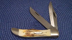 Case XX Stainless USA 4 Dot (1976) Stag 5265 SAB SSP Razor Edge Folding Hunter Knife