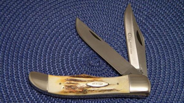 Case XX Stainless USA 4 Dot (1976) Stag 5265 SAB SSP Razor Edge Folding Hunter Knife Case XX Stainless USA 4 Dot (1976) Stag 5265 SAB SSP Razor Edge Folding Hunter Knife