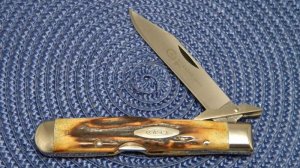 Case XX Stainless USA 4 Dot (1976) Stag 5111 1/2 L SSP Razor Edge Swing Guard Lockback Knife