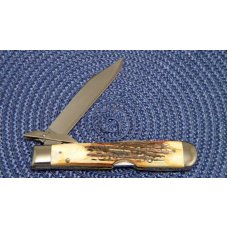 Case XX Stainless USA 4 Dot (1976) Stag 5111 1/2 L SSP Razor Edge Swing Guard Lockback Knife Case XX Stainless USA 4 Dot (1976) Stag 5111 1/2 L SSP Razor Edge Swing Guard Lockback Knife
