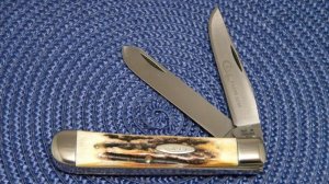 Case XX Stainless USA 4 Dot (1976) Stag 5254 SSP Razor Edge Trapper Knife