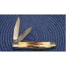 Case XX Stainless USA 2 Dot (1978) Stag Red Etch 52032 SSP 2 Blade Stockman Knife Case XX Stainless USA 2 Dot (1978) Stag Red Etch 52032 SSP 2 Blade Stockman Knife
