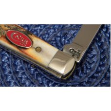 Case XX USA 2007 Stag 51154 W SS Red Shield Wharncliffe Tiny Trapper Knife Case XX USA 2007 Stag 51154 W SS Red Shield Wharncliffe Tiny Trapper Knife