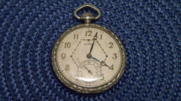 Vintage Illinois #415 17 Jewels Size 8 Pocket Watch c.1927 Runs Good Vintage Illinois #415 17 Jewels Size 8 Pocket Watch c.1927 Runs Good