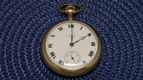 Vintage Waltham USA Riverside 19 Jewels Size 14 Pocket Watch c.1919 Runs Good Vintage Waltham USA Riverside 19 Jewels Size 14 Pocket Watch c.1919 Runs Good