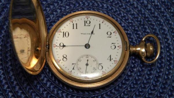 Vintage Waltham 15 Jewels Size 18 Pocket Watch c.1906 Runs Good
