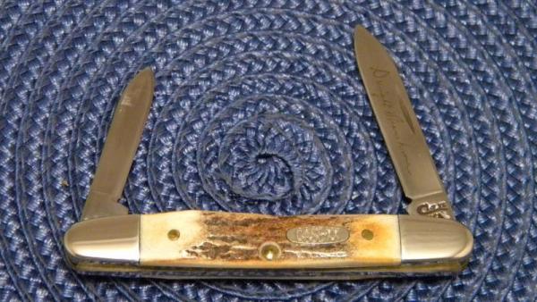 Case XX USA 3 Dot (1997) Stag 05263 SS Eisenhower Knife Case XX USA 3 Dot (1997) Stag 05263 SS Eisenhower Knife