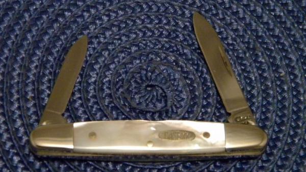 Case XX USA 3 Dot (1997) Pearl 08263 SS Eisenhower Knife Case XX USA 3 Dot (1997) Pearl 08263 SS Eisenhower Knife