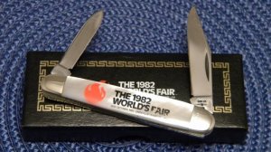 Case XX SS USA 8 Dot (1982) Pearl 82079 1/2 Sleeveboard Pen World's Fair Knife