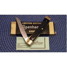 Schrade Cope USA #C194 Delrin Copenhagen Snuff Linerlock Slimline Trapper Knife - NIB Schrade Cope USA #C194 Delrin Copenhagen Snuff Linerlock Slimline Trapper Knife - NIB