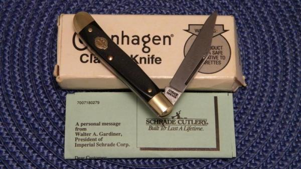 Schrade Cope USA Delrin Copenhagen Peanut Knife - NIB Schrade Cope USA Delrin Copenhagen Peanut Knife - NIB