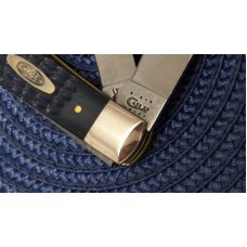 Case XX USA 2011 Navy Blue Bone 6254 SS Trapper Knife - NIB Case XX USA 2011 Navy Blue Bone 6254 SS Trapper Knife - NIB