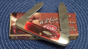 Case XX USA 2010 Red Bone 62131 SS Canoe Knife - NIB