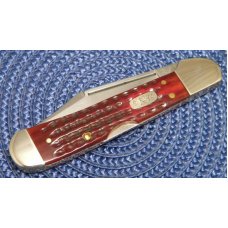 Case XX USA 3 Dot (1997) Pocket Worn Red Bone 61549L SS