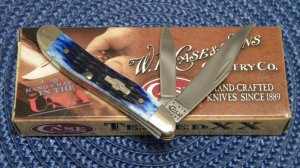 Case XX USA 2011 Blue Bone 6220 SS Peanut Knife - NIB
