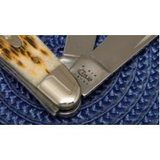 Case XX USA 2011 Amber Bone 6347 SS Stockman Knife - NIB