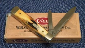 Case XX USA 3 Dot (1997) Stag 5215 SS Gunstock Knife - NIB