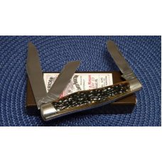 Schatt & Morgan Titusville PA. 2004 Golden Root Bone 043150 Railsplitter Stockman Knife - NIB Schatt & Morgan Titusville PA. 2004 Golden Root Bone 043150 Railsplitter Stockman Knife - NIB
