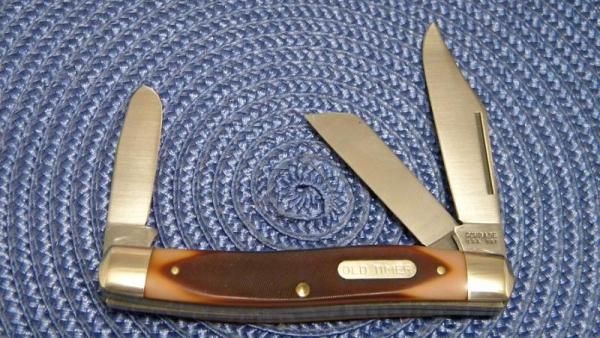 Schrade USA 8OT Delrin Old Timer Senior Stockman Knife Schrade USA 8OT Delrin Old Timer Senior Stockman Knife